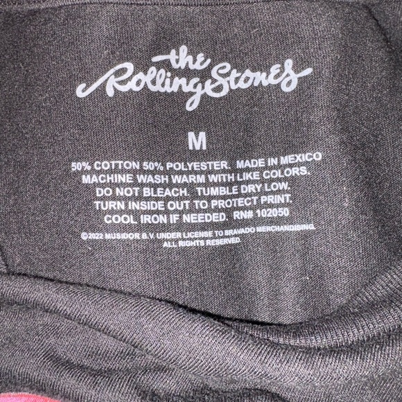 Rolling Stones Distressed Logo Tee Official Merch - Picture 3 of 3